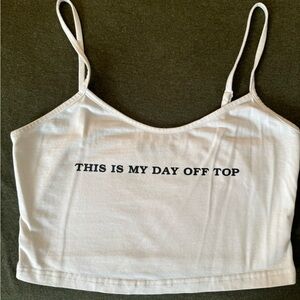 Day Off Crop Top